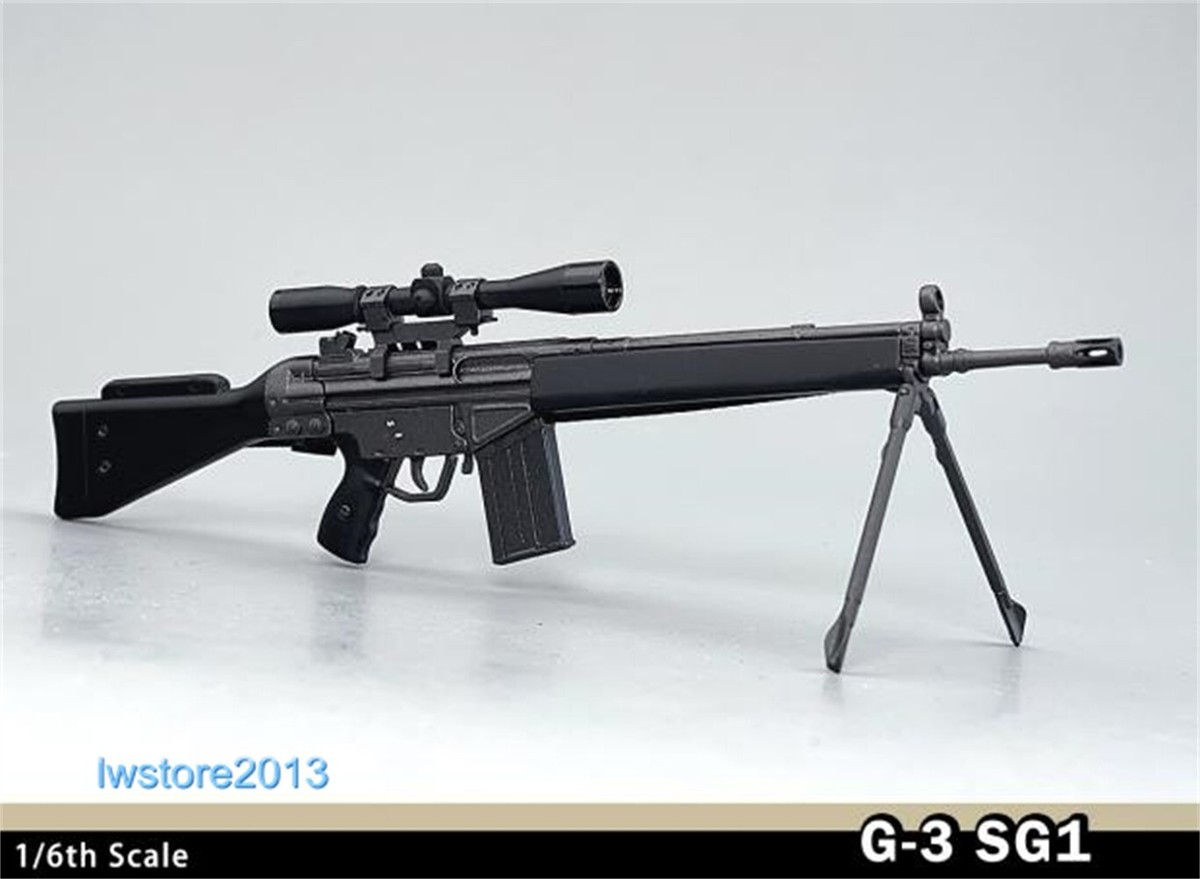Heckler & Koch G3 SG/1 スナイパーライフル 1:6 G3 SG1 sniper Rifle Weapon Gun Model For 12'' Male HT