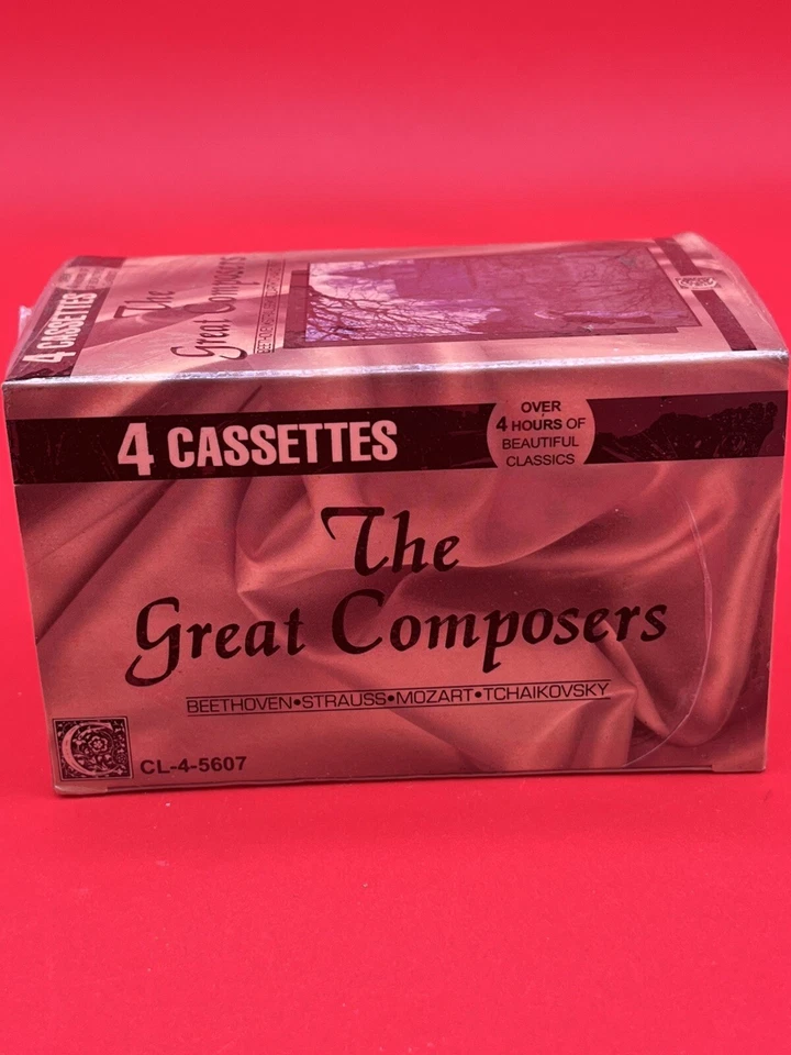 1980's The Great Composers 4 Volume Cassette Box Set Classical Music Madacy - Image 2 of 4