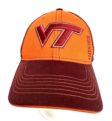 Virginia Tech Hokies StrapBack Hat Cap Orange/Maroon | eBay
