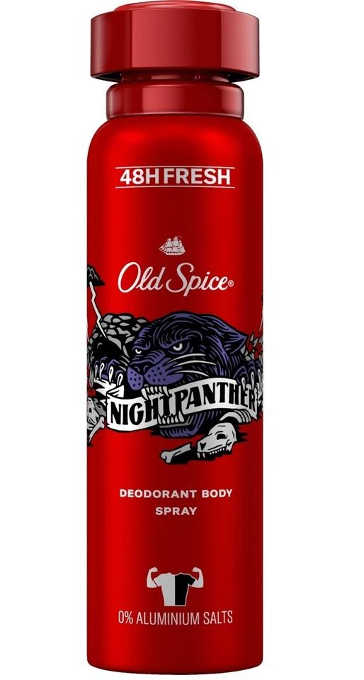 37,56€/L - 6er Pack Old Spice Deodorant Spray - Night Panther - 150ml