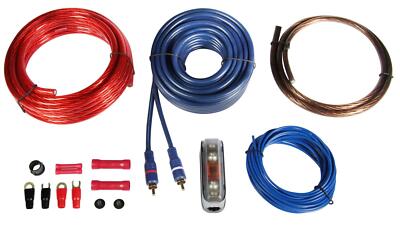 Autotek AWK10 Verstärker Installations Kit Einbau Verstärker Anschluß Set 10 mm²
