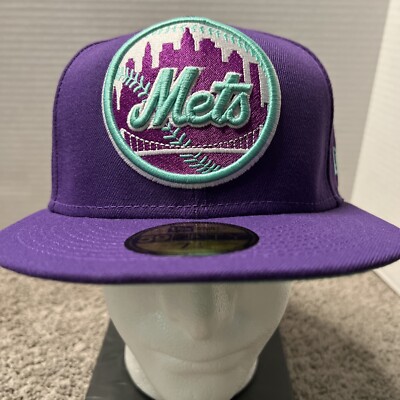 New York Mets 59Fifty – Cappello Da Baseball Aderente, Sottovisona Contrasto, Edizione Rara Grape Soda