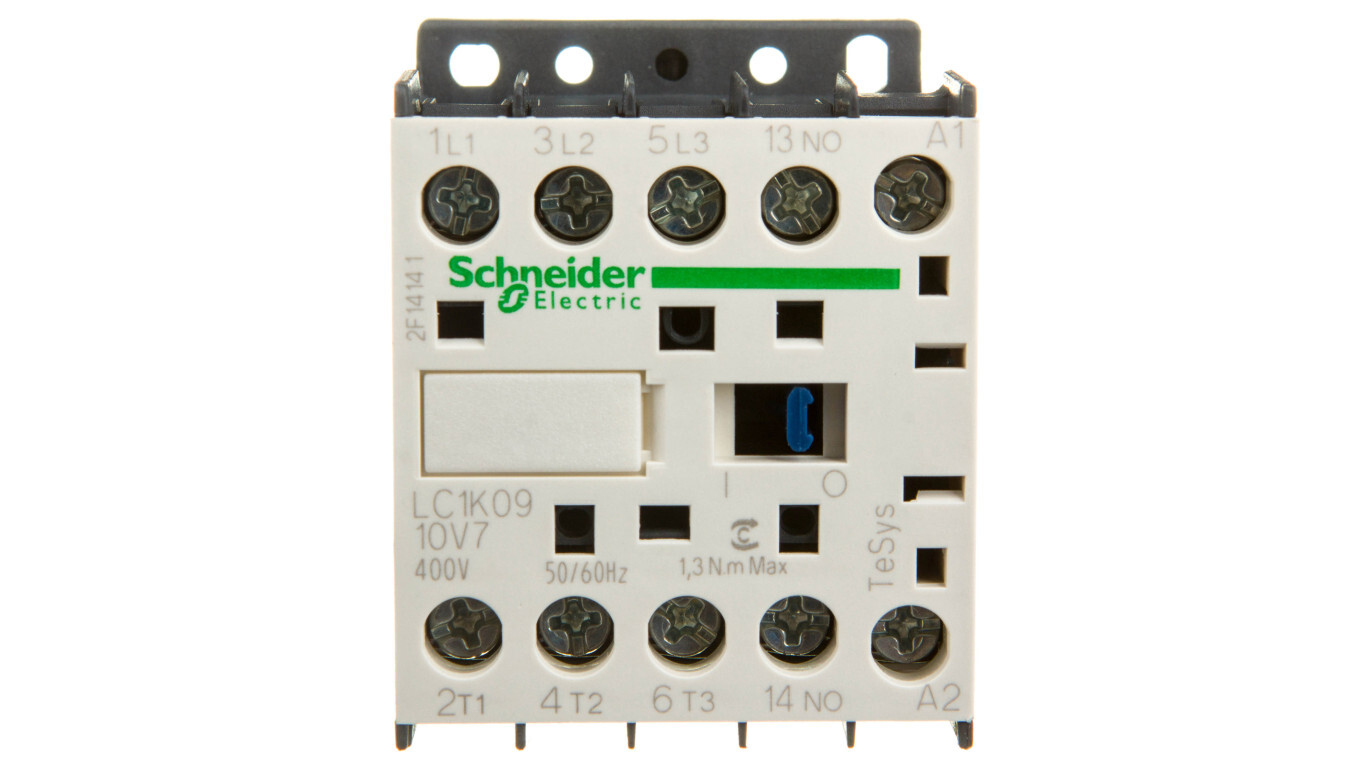 Power Contactor 9A 3P 400V AC 1NO 0R LC1K0910V7 /T2UK