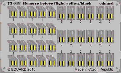 Eduard 1/72 Eduard Remove Before Flight Yellow/Black (Pre-Painted)