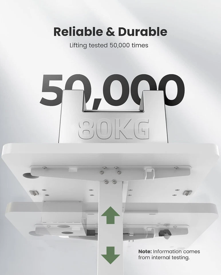 Höhenverstellbarer Schreibtisch Stehschreibtisch Elektrisch 160x70cm Stauraum - Bild 4 von 4