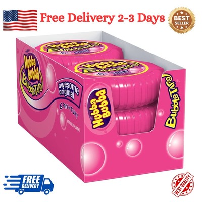 HUBBA BUBBA Original Bubble Gum Bulk Pack, 2 oz Tape (Pack of 6)