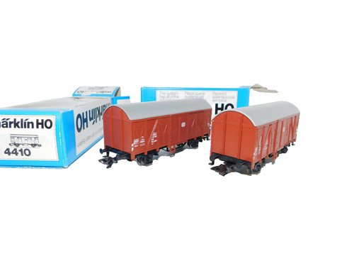 2 St. Märklin  4410 Güterwagen  passt zu  und Faller  H0 | Zustand: Gebraucht