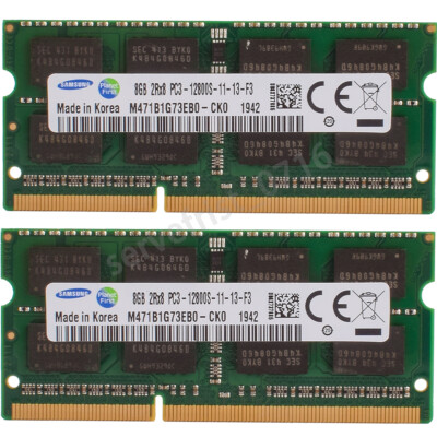 Samsung 16GB 2x8 GB DDR3 1600 MHz PC3-12800S SO-DIMM