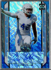 2021 Leaf Metal Draft Blue #BAZC1 Zaven Collins Auto /40