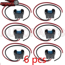 For 1996-2008 6 Cyl - 3.2L Acura TL 6PCS SET Fuel Injector Connector Pigtail