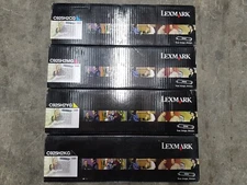 Genuine Set of 4 Lexmark C925H2CG C925H2MG C925H2YG C925H2KG CMYK Toners BNIB
