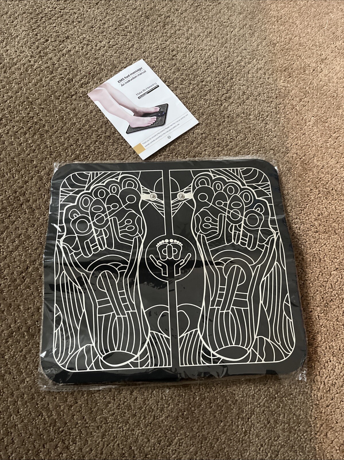 19 Level EMS Electric Foot Massager Pad Muscle Stimulator Blood Circulation Mat