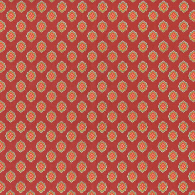 Textiles français ANTIBES - Red & Orange Yellow Provençal fabric 100% Cotton