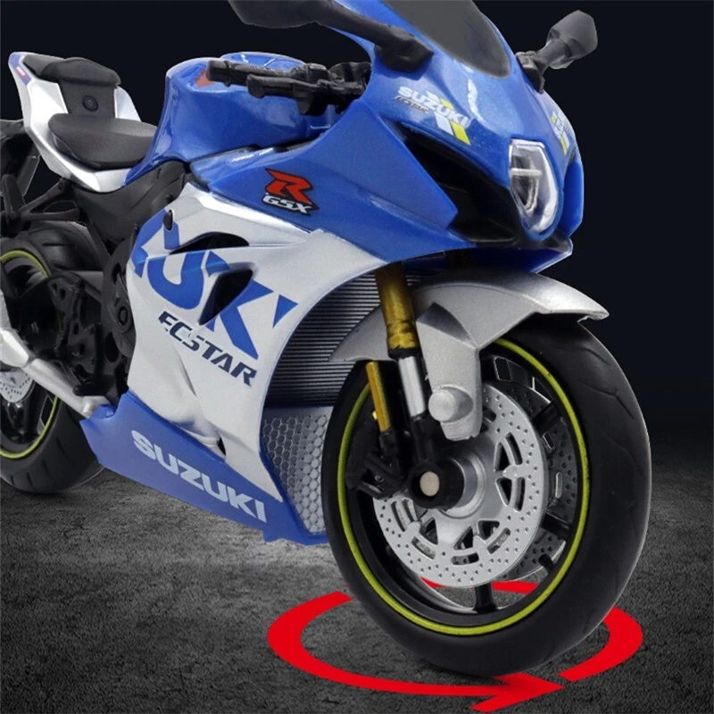 1:12 Scale Model For Suzuki GSX R1000R Alloy Sports Motorcycle Diecast Bike - Image 4 of 4