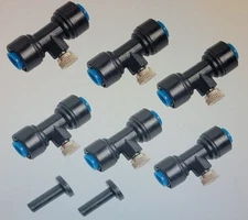 Hourleey Brass Misting Nozzles, 1/4" Misting System Nozzles for Outdoor, 6pk.