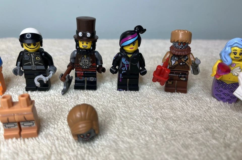 LEGO Movie Minifigures Lot Marsha Mermaid Wiley Scribble Face Fusebot Lucy MORE! - Image 3 of 4