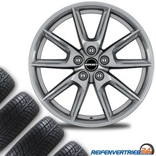 4x Alu Ganzjahresreifen Kompletträder für Ford Edge Reifen 235/60R18 Dunlop