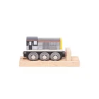 Bigjigs Rail Class 8 Diesel Shunter - Vintage Wooden Trains, Kids Railway Toys