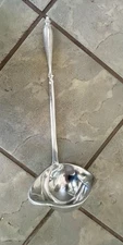 Silver Metal Pewter Aluminum Server Serving Spoon Ladle Made In India EUC