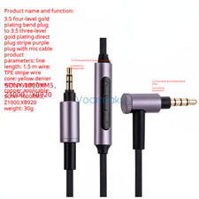 Audio Cable with Mic for SONY 100AAP ABN XB920 1000XM5 3.5 interface 1000XM5
