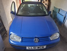 VW GOLF TDI 2002 Reg, Diesel 2 Keys No Log Book, Starts, Runs, MOT Expired