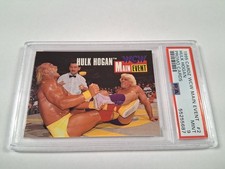 1995 Cardz WCW Main Event Hulk Hogan / Ric Flair Wrestling Promo Card PSA 9 WWE