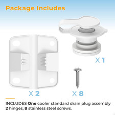 Cooler Replacement Parts Kit for Coleman,Ice Chest Plastic Hinges,Cooler Stan...