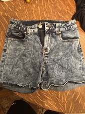 Indigo Rein Shorts Juniors Size 3/25 Denim Jean High Rise Very Stretchy Midi