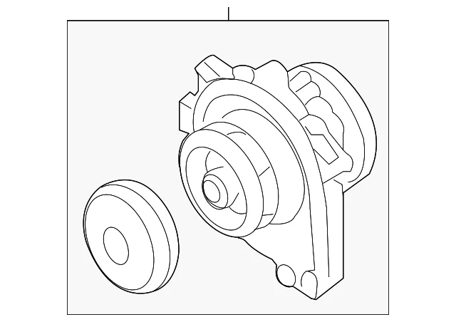 Bomba de agua original del motor GM 25195119 Foto 3 de 4