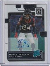 Derek Stingley Jr 2022 Donruss Optic White Prizm Rated Rookie Rc Auto (31/150)