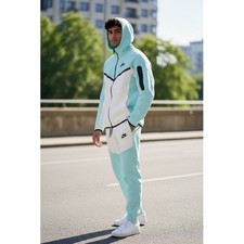 Nike Sportswear Tech Fleece Full Set Light Blue Mens S