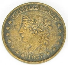 Hard Times Token Not One Cent, HT 51, Very Fine, #199