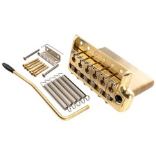 Musiclily Ultra Gold 52.5mm Brass Block Tremolo Bridge For Strat ST Guitar