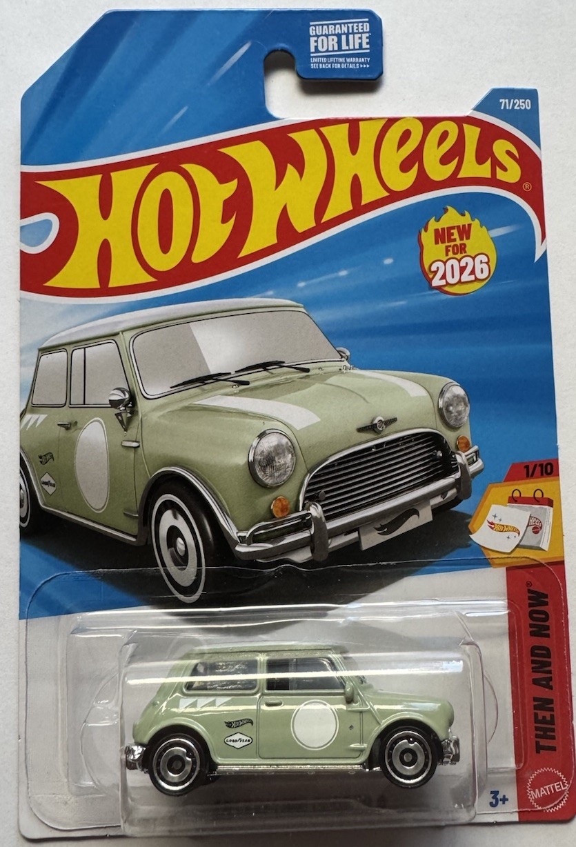 2026 Hot Wheels THEN AND NOW 1/10 Austin Mini Cooper S 71/250