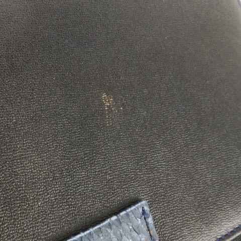 Andrea Pfister Leather Python Logo Black Shoulder… - image 8