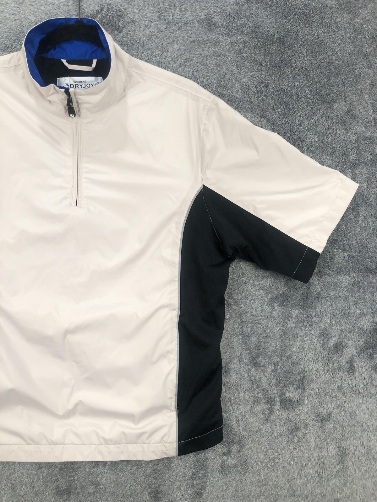 FootJoy DryJoys Jacket Womens Medium Waterproof Windshirt Golf Black White M