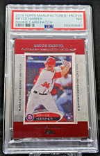2013 Topps Manufactured Bryce Harper Rookie Card Patch PSA NM 7 (JBC2959). rookie card picture