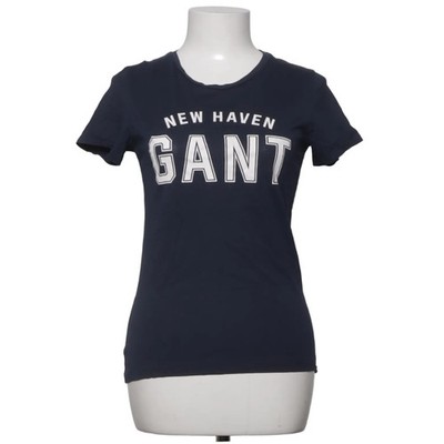 GANT, T-shirt, Größe: XS, model: new haven, Blau, Baumwolle, Print, Damen #9Cs