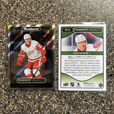 (2) Lot 2021-22 UD Parkhurst Hockey Lucas Raymond Prominent Prospects #PP12 B272
