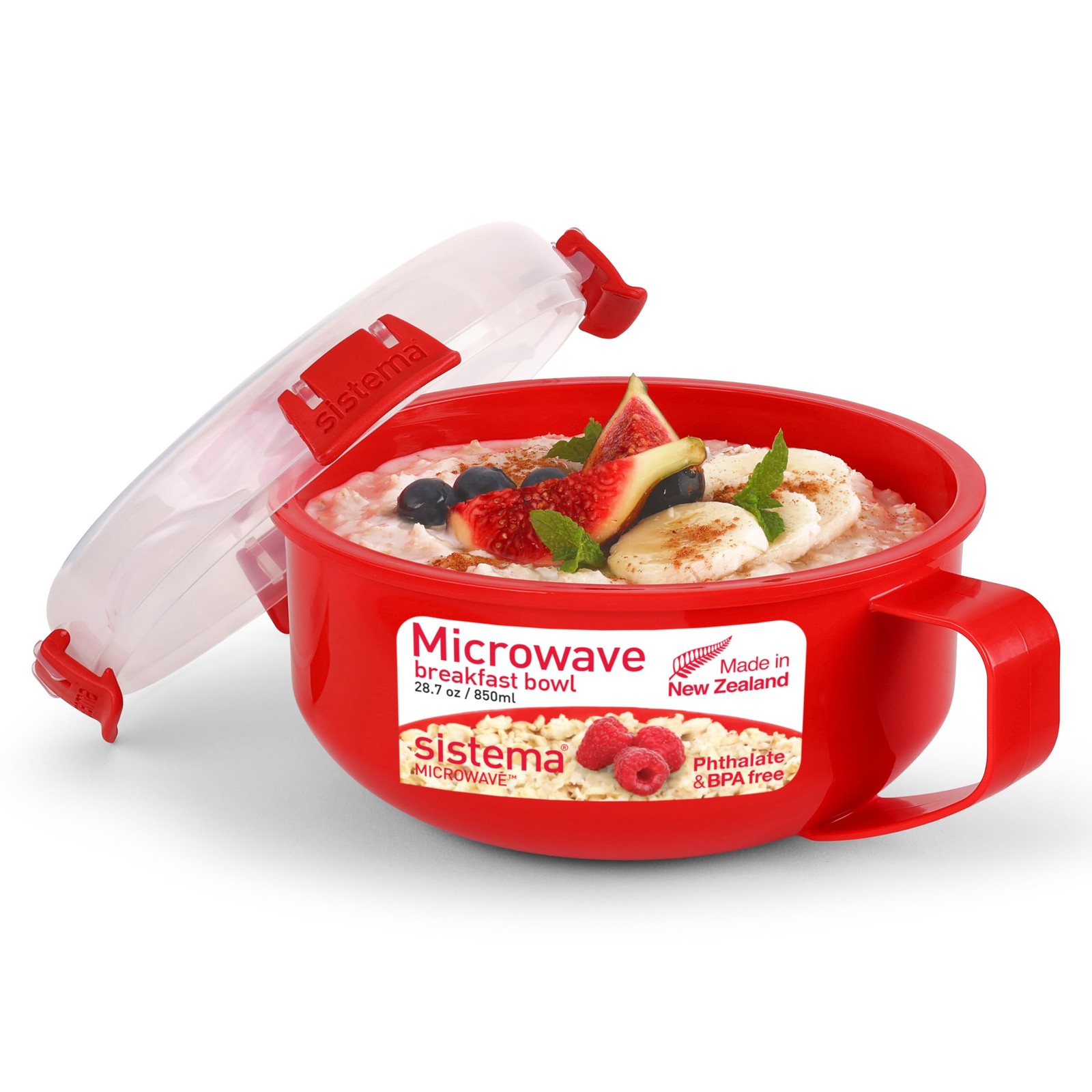 Microwave Breakfast Bowl | 850 ml | Round Microwave Container with Steam Rele... - Image 3