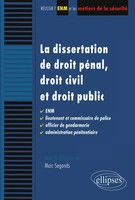 Marc Segonds | La Dissertation De Droit PéNal, Droit Civil Et Droit Public....
