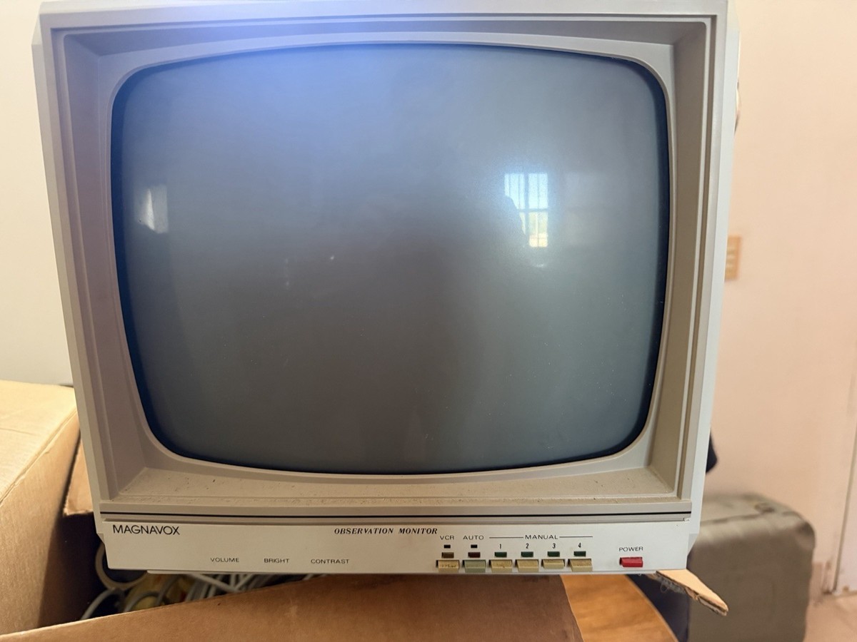 Magnavox MC3510 CRT Observation Monitor Beige Camera Input CCTV | eBay