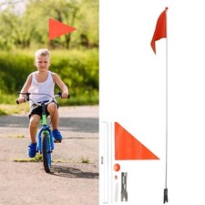 Orange Kinder Fahrradfahne Sicherheitswimpel Fahrrad Wimpel Fahne Wasserdichte