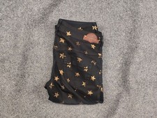 Just Cavalli Casual black pants with gold star print