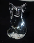 Steuben Glass FOX Signed LE 167/1300 Hand Cooler Paperweight w/ Pouch, 3 1/4"