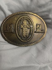 Independent Oil Producers Belt Buckle 1980s Vintage