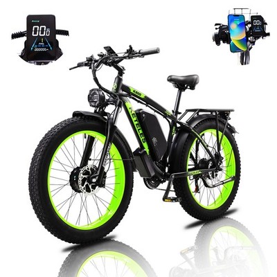 elektrofahrrad 2000w 23ah e-mountainbike 26'' pedelec doppelmotor 21-gänge e-bike