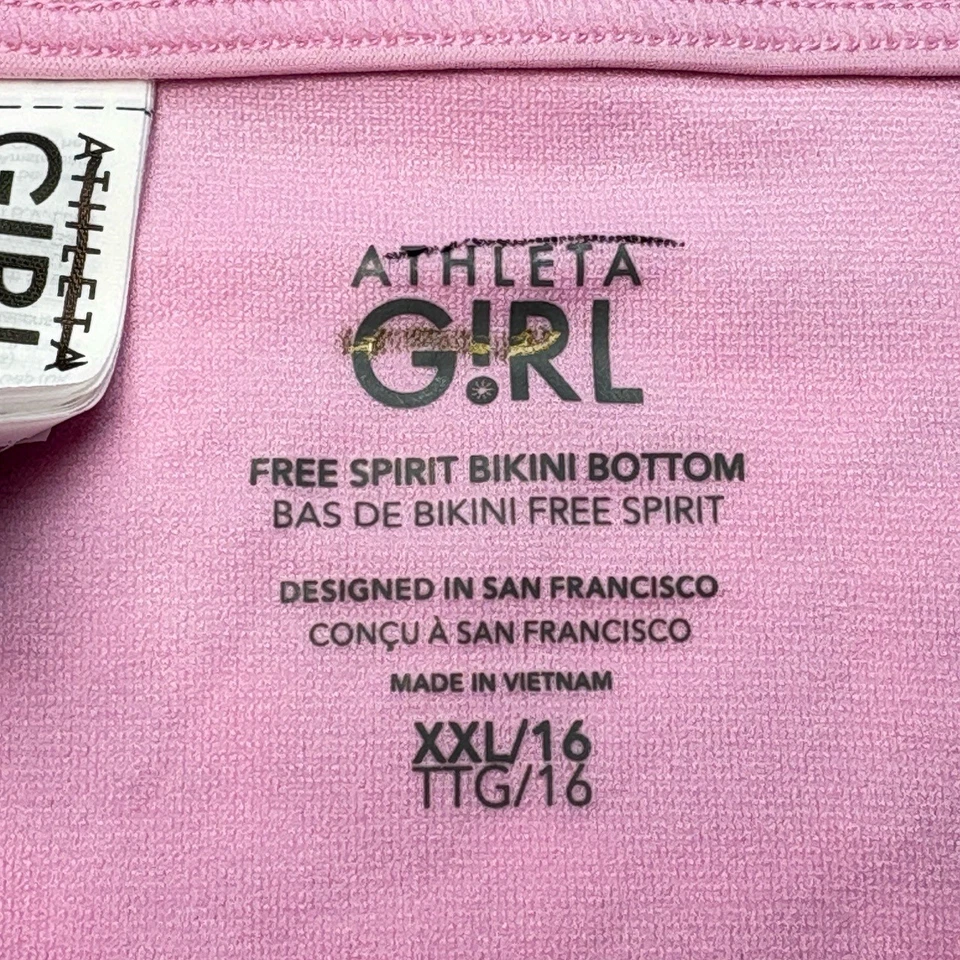 Athleta Bikini Set Girls Size 14/16 XL XXL Tie-Dye High Neck Active Swim - Image 4 of 4