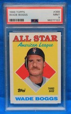 1988 TOPPS ALL-STAR # 388 Wade Boggs PSA 9 MINT # 98277122  BOSTON RED SOX !!