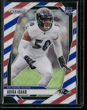 2024 Panini Prizm #302 Adisa Isaac Red White and Blue